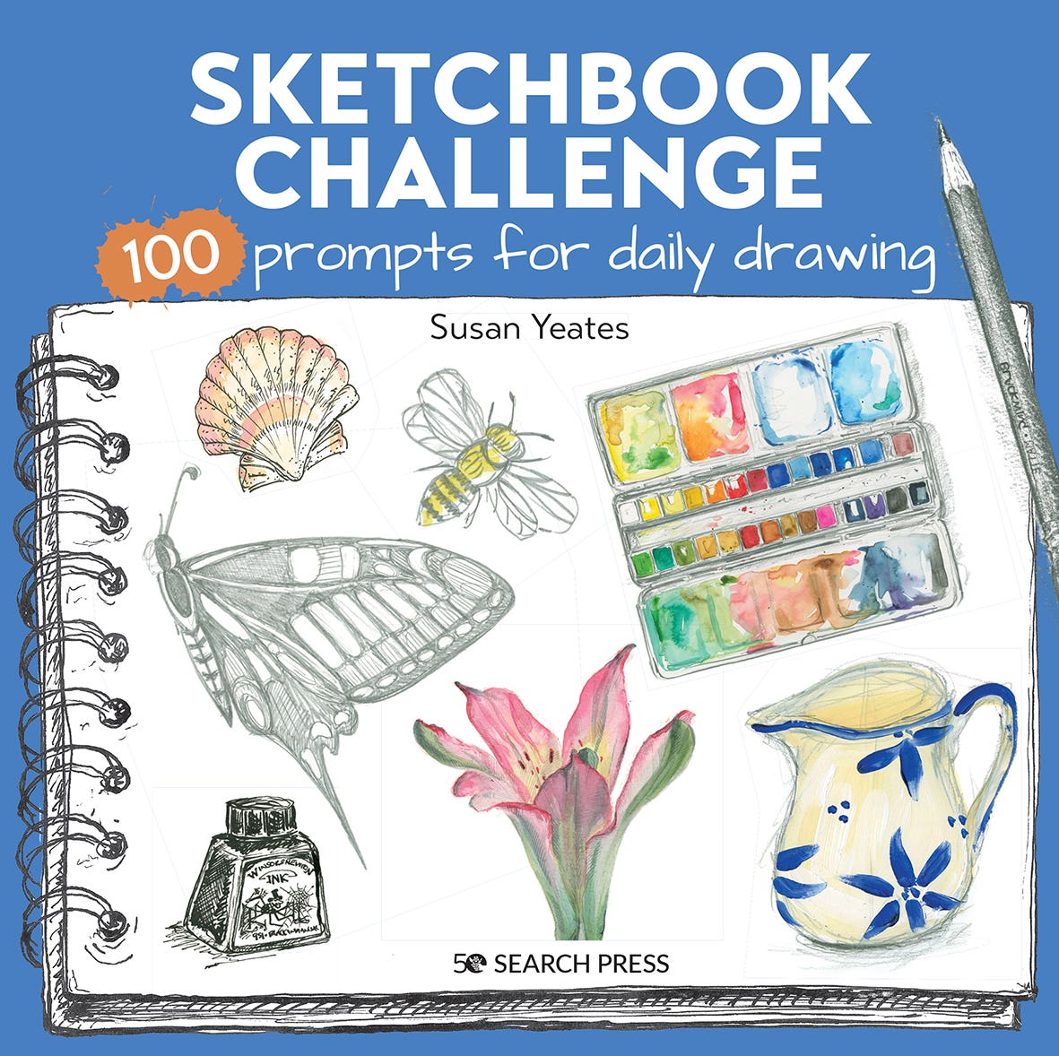 Sketchbook Challenge Book: 100 Prompts for Everyday Drawing