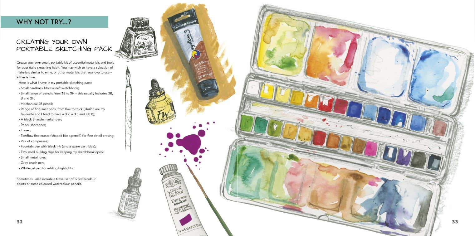 Sketchbook Challenge Book: 100 Prompts for Everyday Drawing