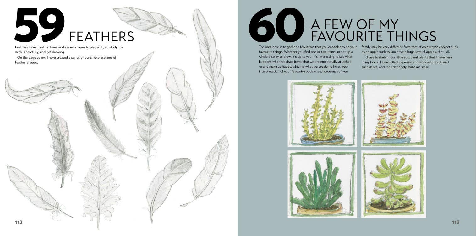 Sketchbook Challenge Book: 100 Prompts for Everyday Drawing