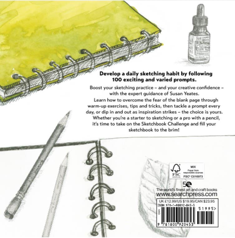 Sketchbook Challenge Book: 100 Prompts for Everyday Drawing