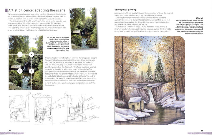 Watercolour Landscapes for the Absolute Beginner Book