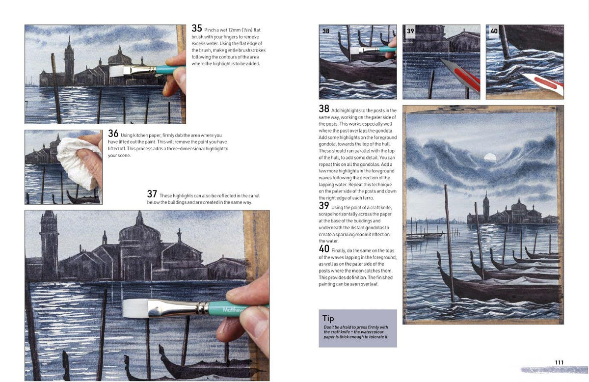 Watercolour Landscapes for the Absolute Beginner Book