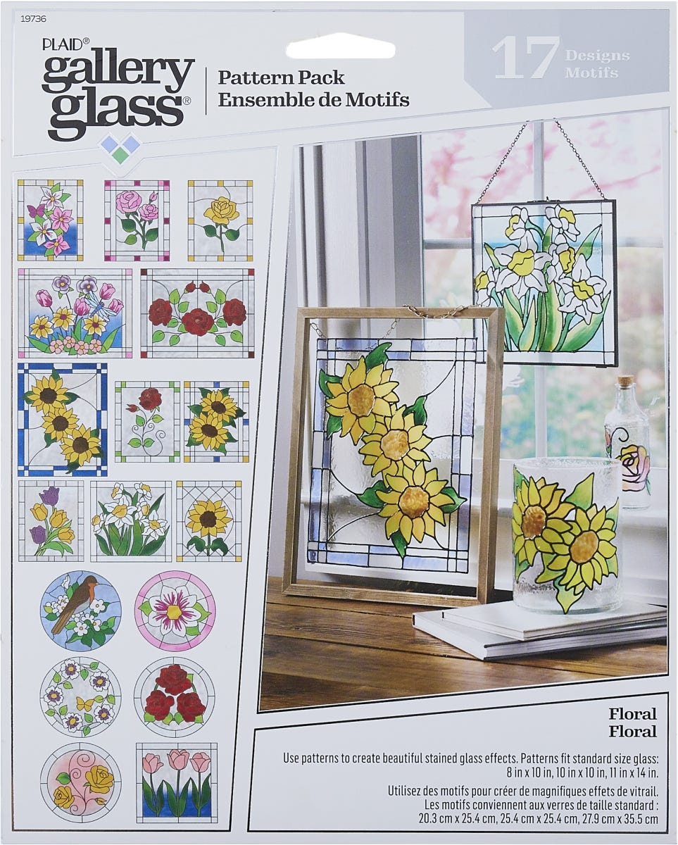 Plaid Gallery Glass Pattern Packs