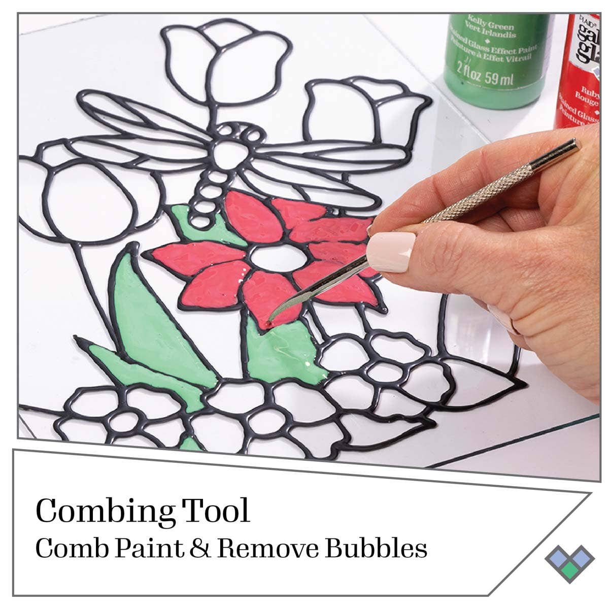 Plaid Gallery Glass Tool Set 4