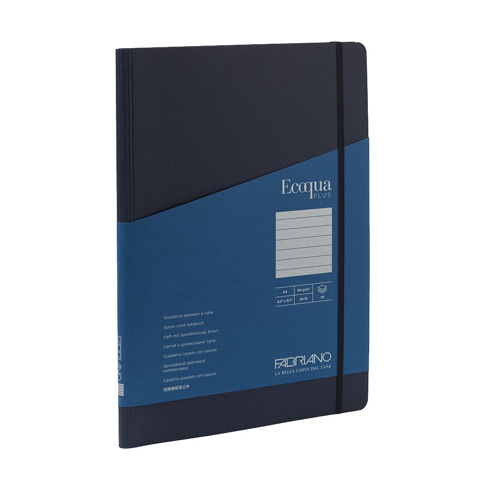 Fabriano Ecoqua Plus Hidden Spiral Lined Notebooks