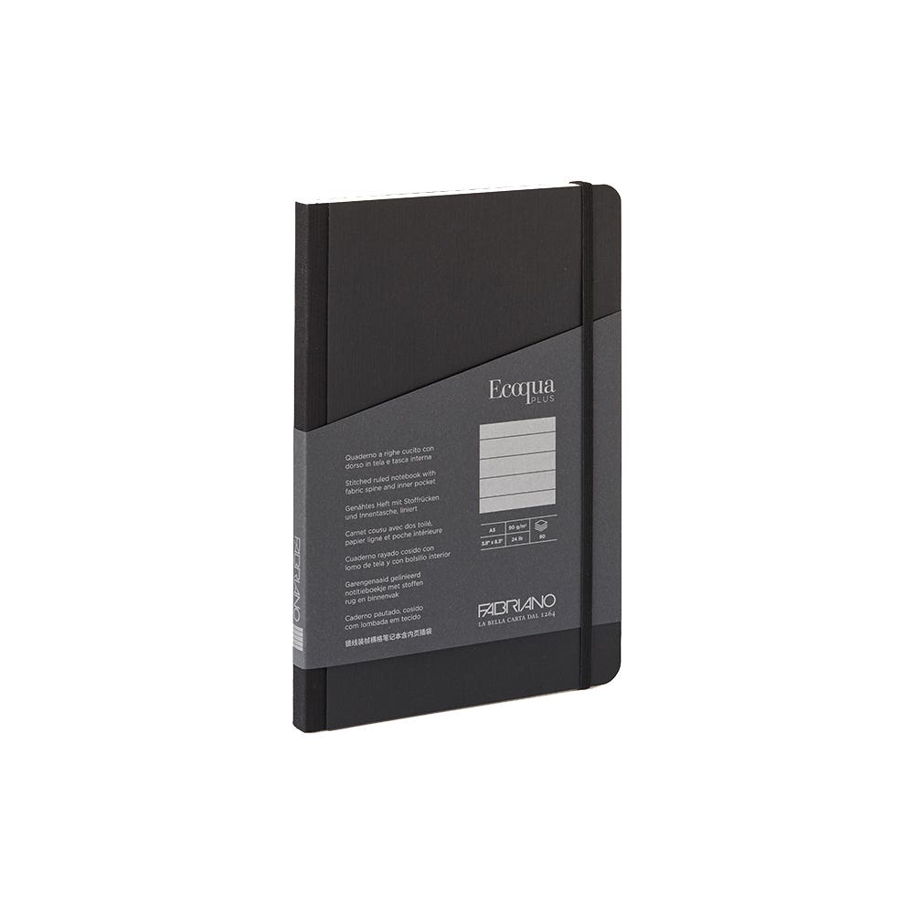 Fabriano Ecoqua Plus Fabric Bound Lined Notebooks