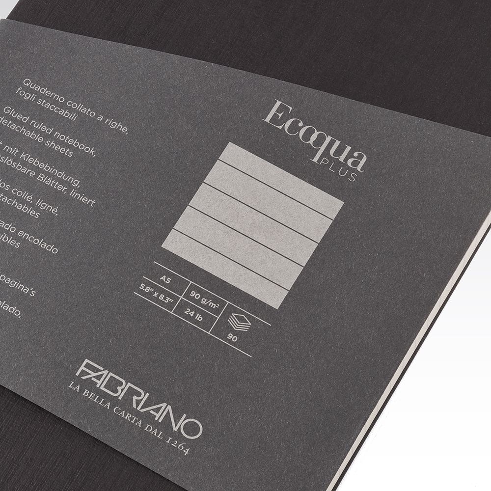 Fabriano Ecoqua Plus Glued Lined Notebooks
