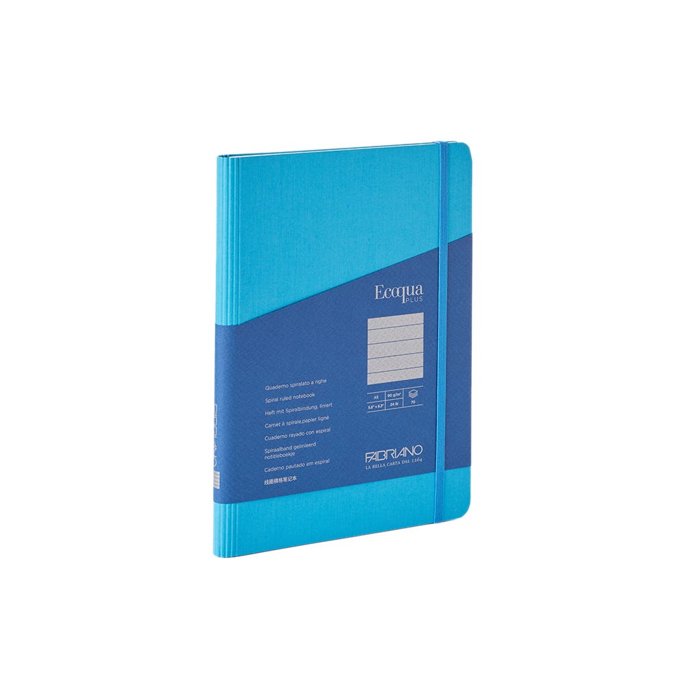 Fabriano Ecoqua Plus Hidden Spiral Lined Notebooks