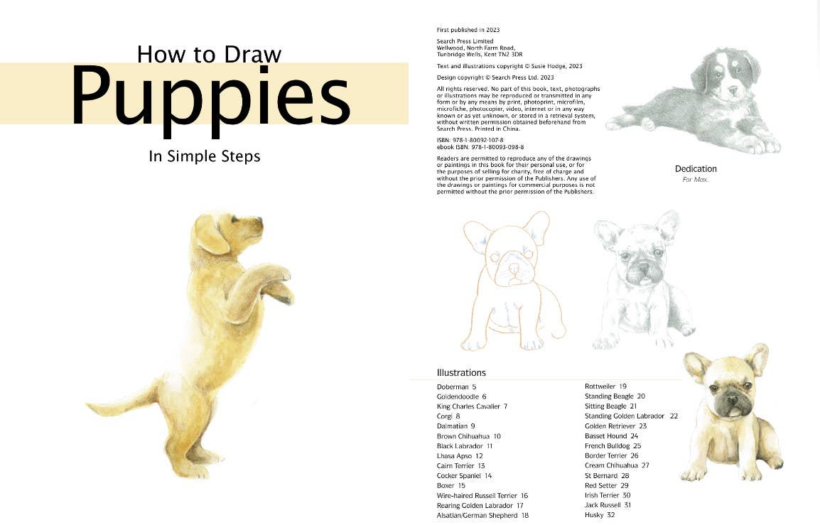 How To Draw Puppies In Simple Steps Book
