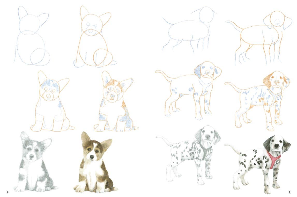 How To Draw Puppies In Simple Steps Book