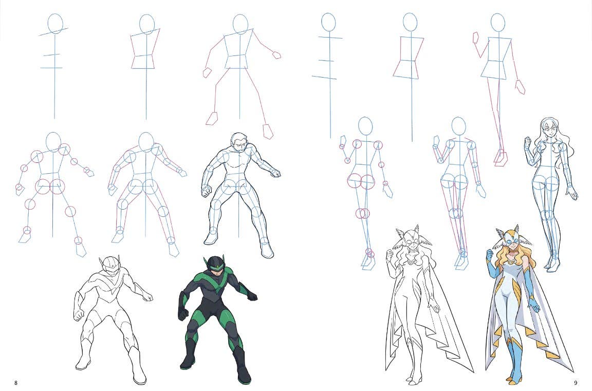 How To Draw Manga Heroes In Simple Steps Book