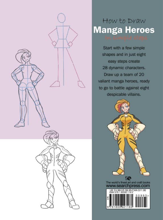 How To Draw Manga Heroes In Simple Steps Book