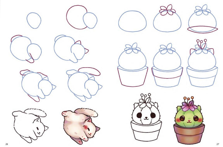 How To Draw Kawaii Creatures In Simple Steps Book