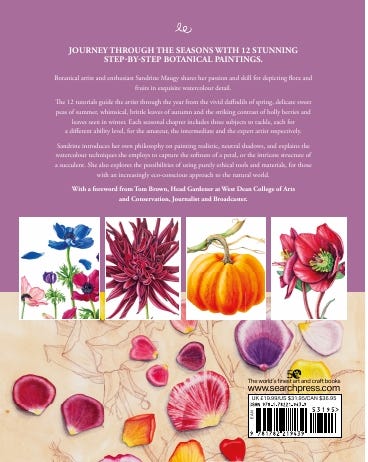 Botanical Watercolours Through The Seasons Book