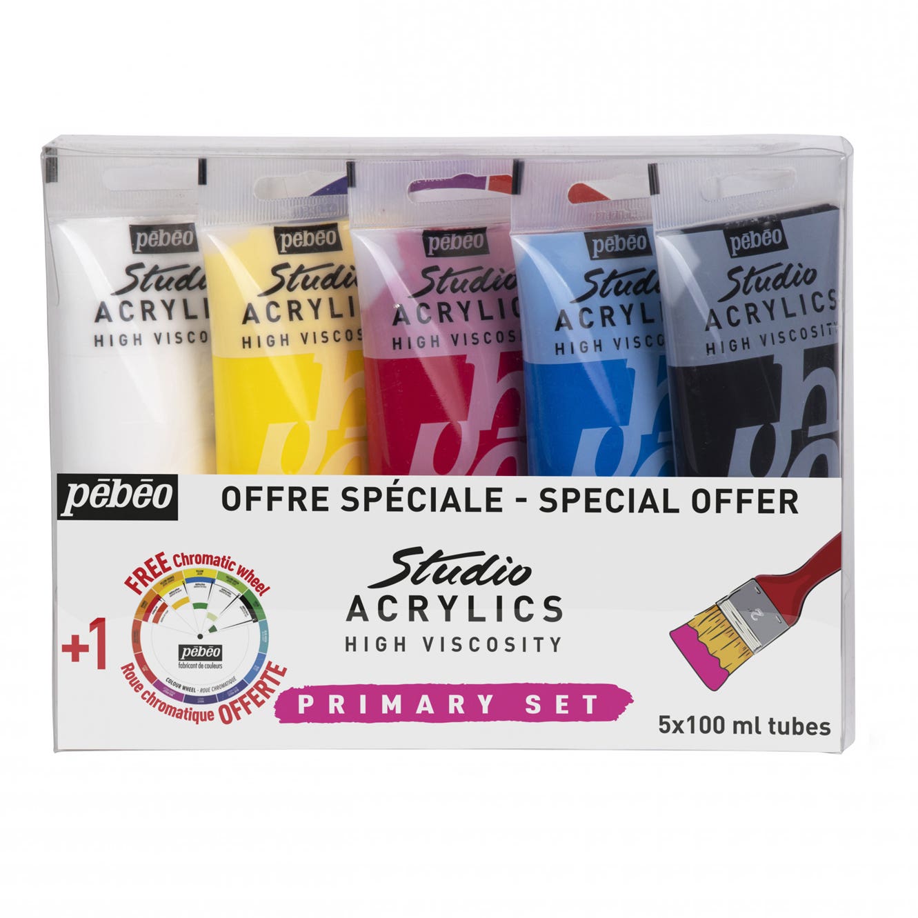 Pebeo Studio Acrylic Primary Set