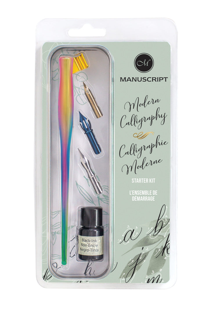 Manuscript Modern Calligraphy Oblique Set Rainbow