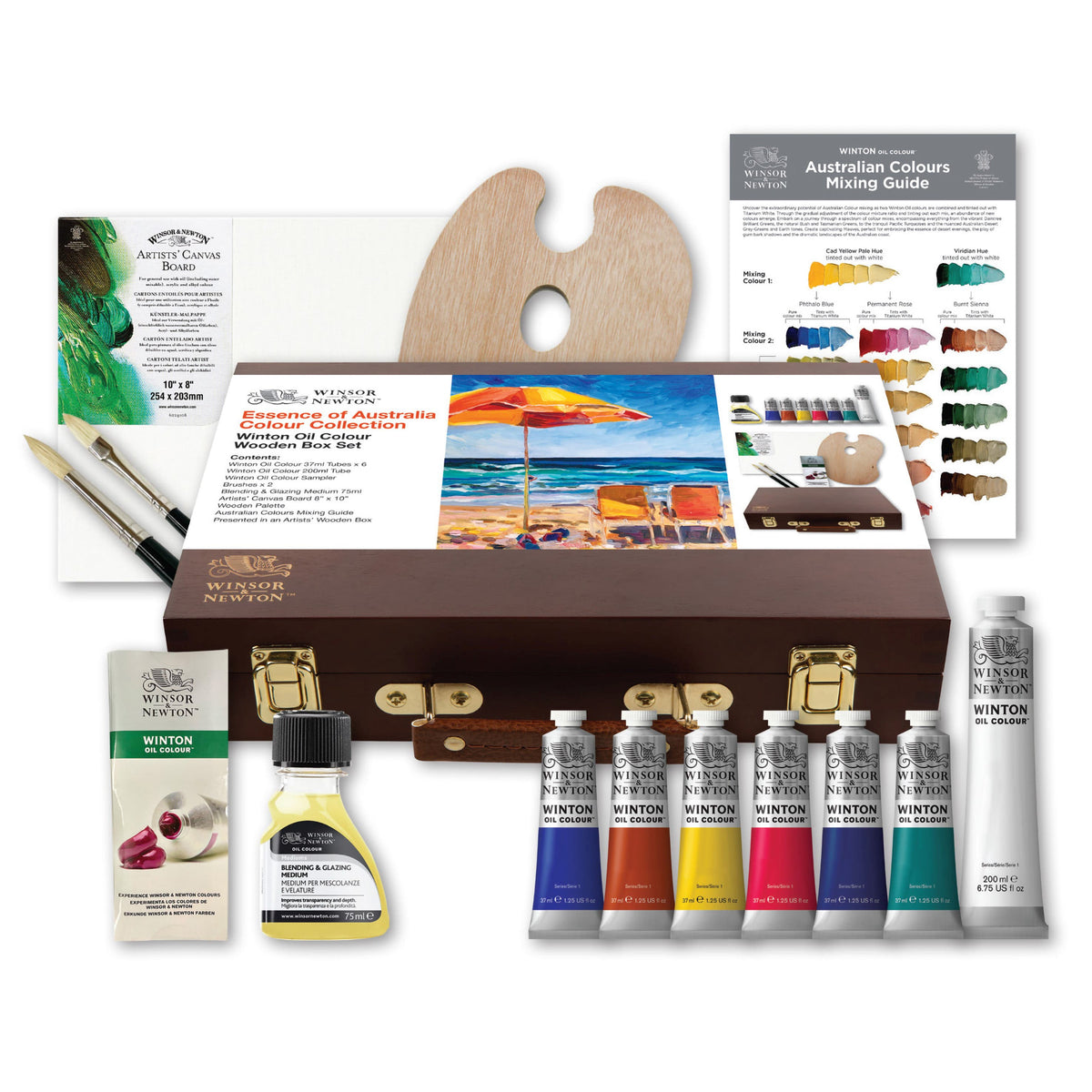 Winsor & Newton Essence of Australia Winton Oil Wooden Box Set