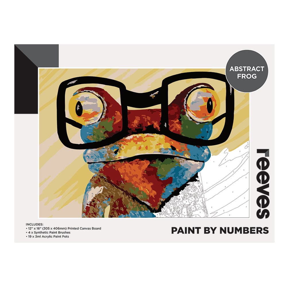 Reeves Artist Acrylic Paint by Numbers Frog