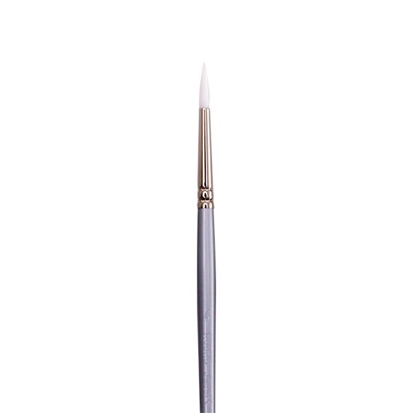 Jasart White Taklon Round Brushes