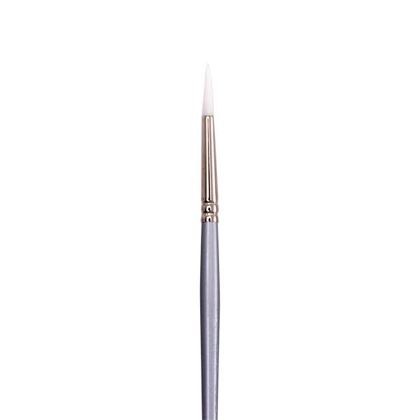 Jasart White Taklon Round Brushes