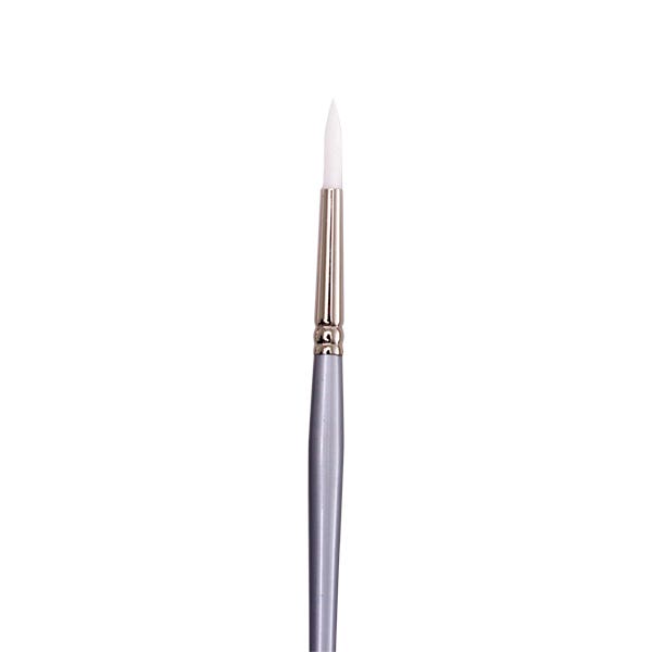 Jasart White Taklon Round Brushes
