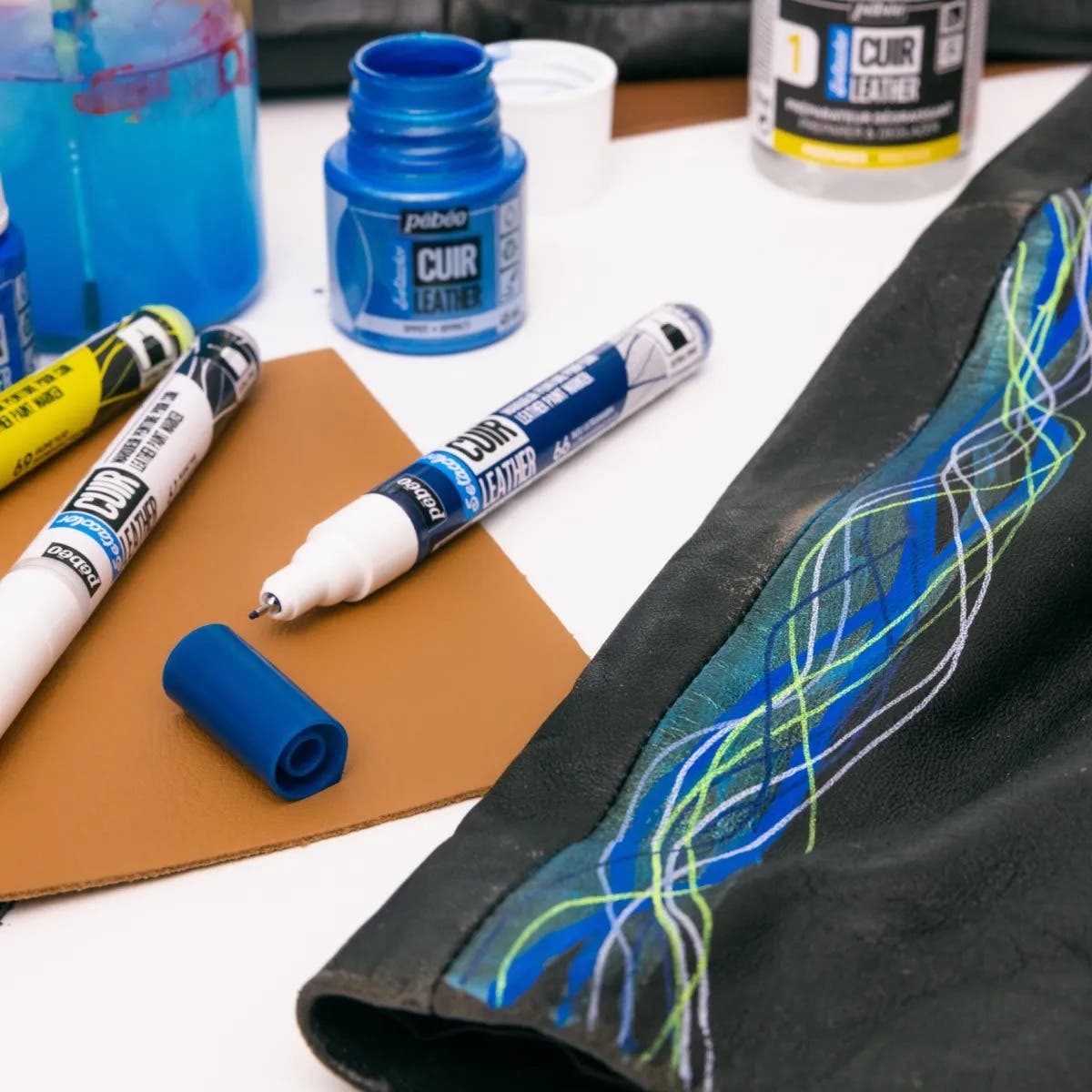 Pebeo Setacolor Leather Marker Sets