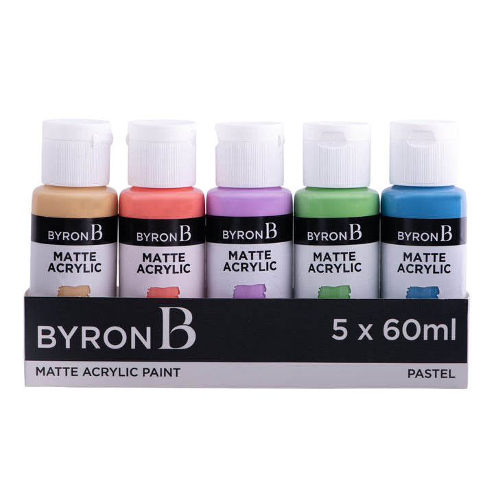 Byron Matte Acrylic Paint Pastel Set 5