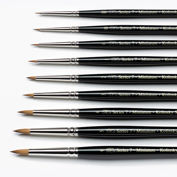 Winsor & Newton Series 7 Miniature Kolinsky Sable Brushes