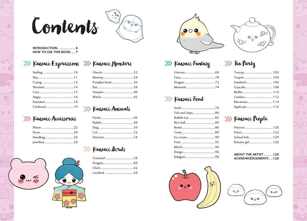 10 Step Drawing Kawaii Book