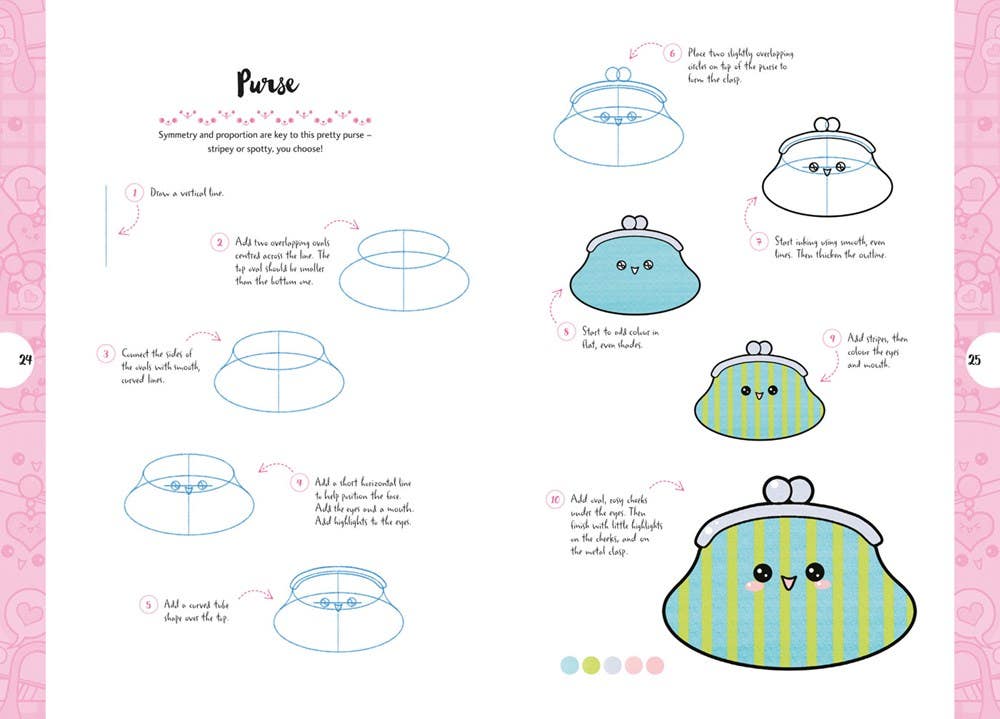 10 Step Drawing Kawaii Book