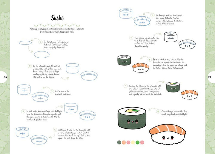 10 Step Drawing Kawaii Book