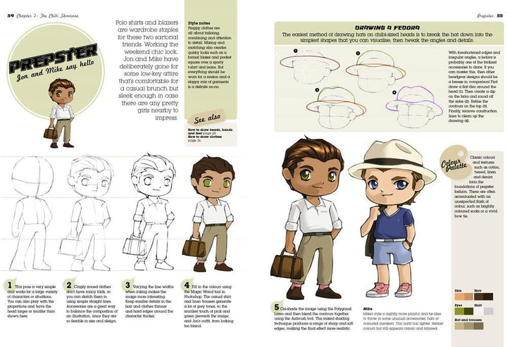 Super Cute Manga Chibis To Draw And Paint Book