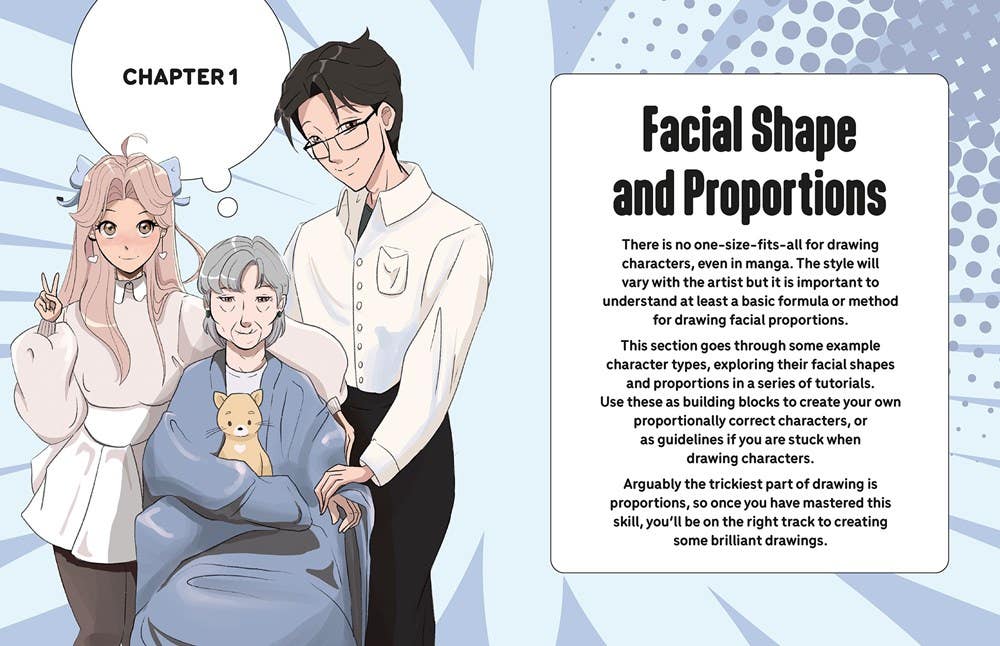 Draw Manga Faces Heads & Hairstyles The Workbook