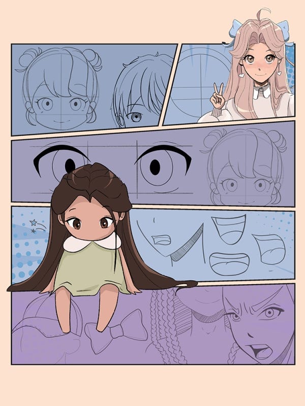 Draw Manga Faces Heads & Hairstyles The Workbook