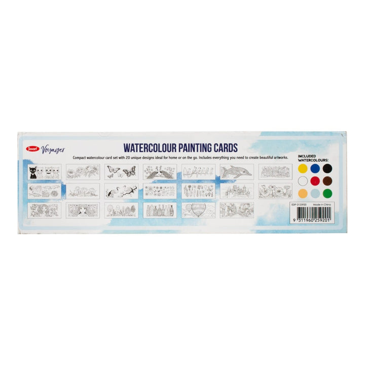 Jasart Voyager Watercolour Painting Card Pad (9 Colours)