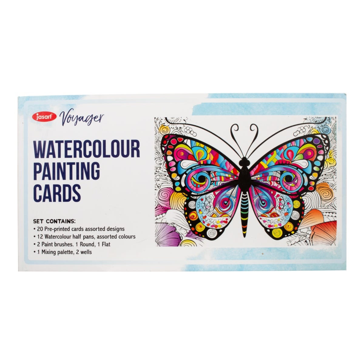 Jasart Voyager Watercolour Painting Card Pad (12 Colours)
