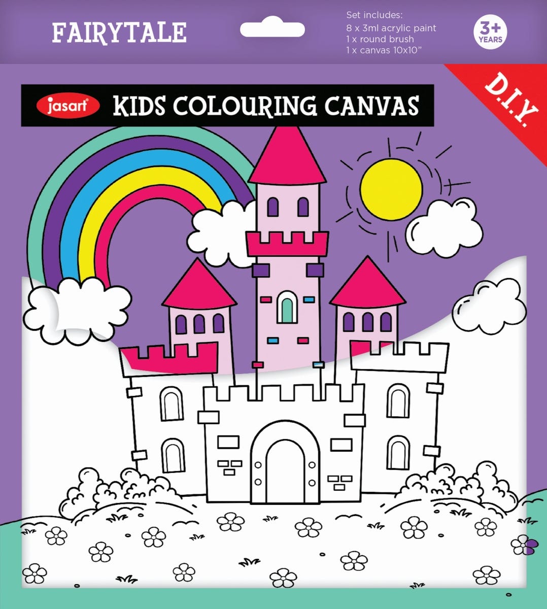 Jasart Kids Painting Canvas Set Castle