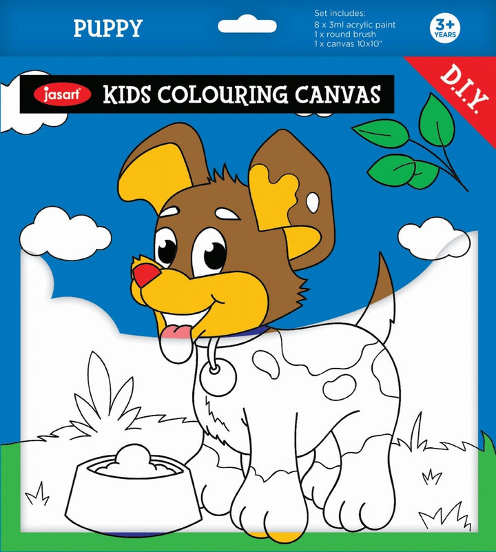 Jasart Kids Painting Canvas Set Puppy