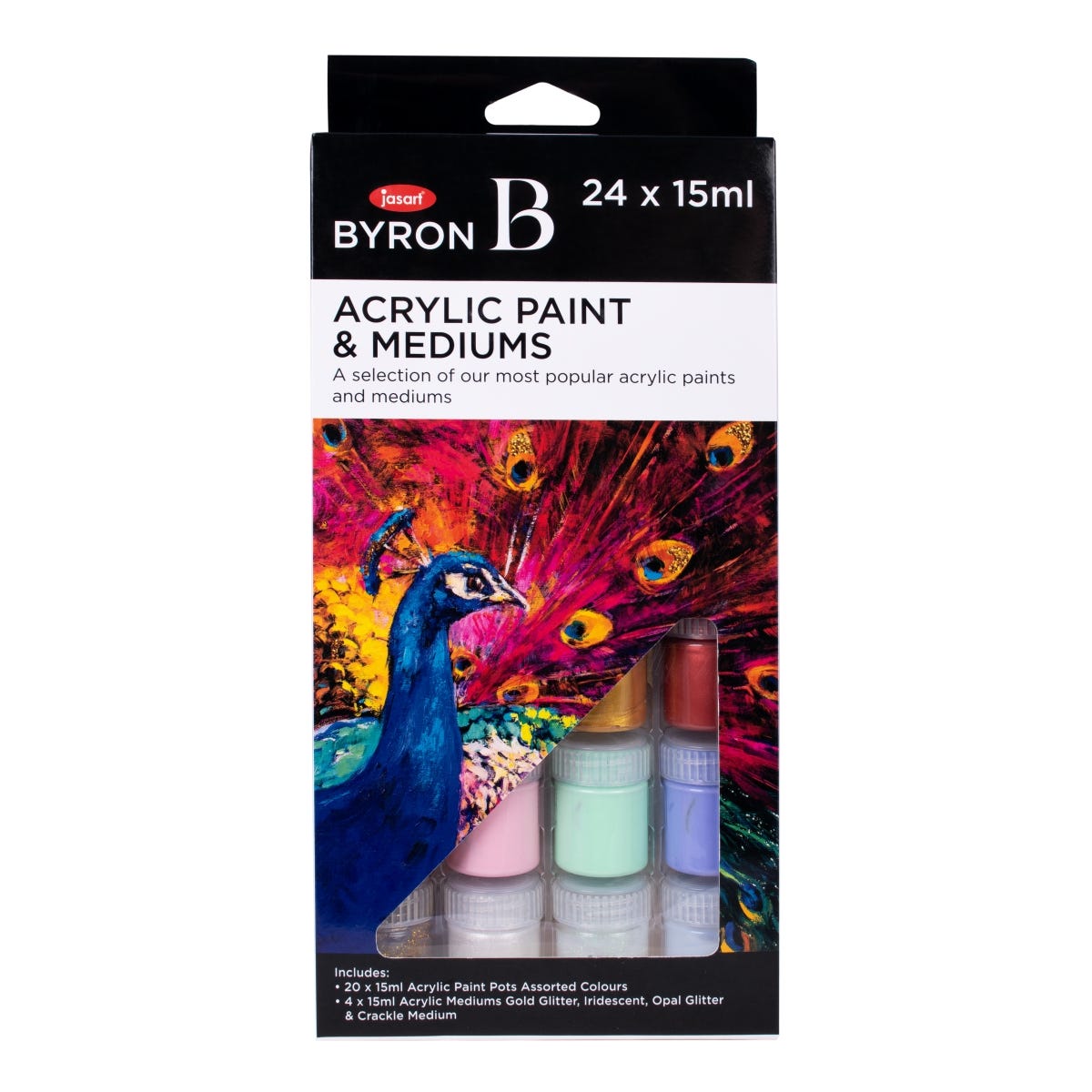Byron Acrylic Paint and Mediums Pot Set