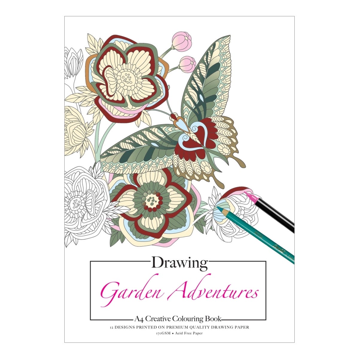 Jasart Colouring Book Garden Adventure
