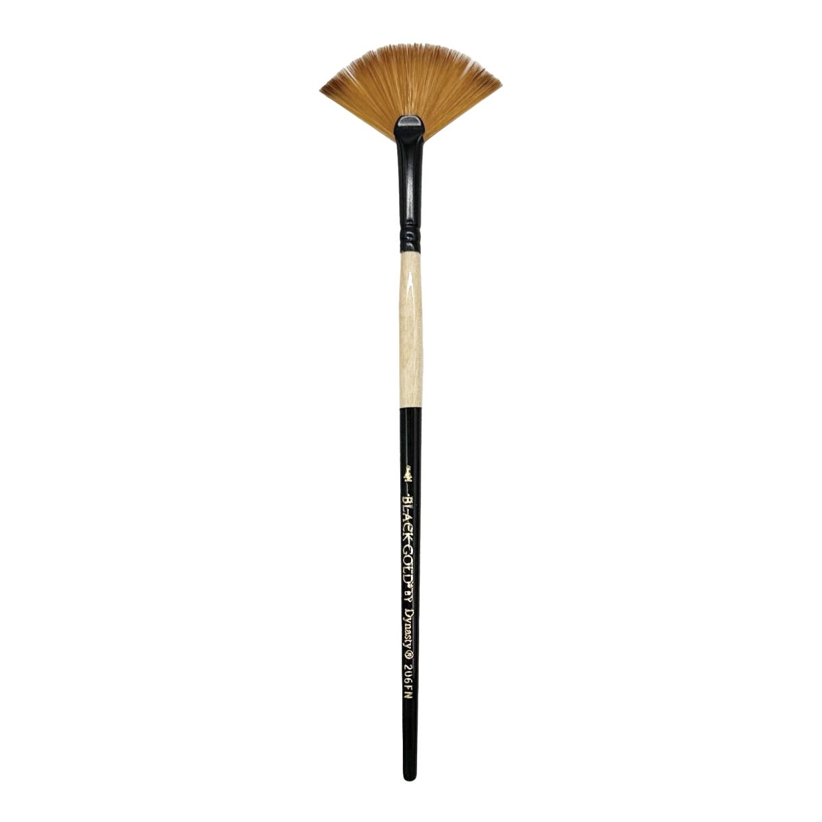 Dynasty Black Gold Synthetic Fan Brush