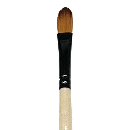 Dynasty Black Gold Synthetic Filbert Brushes