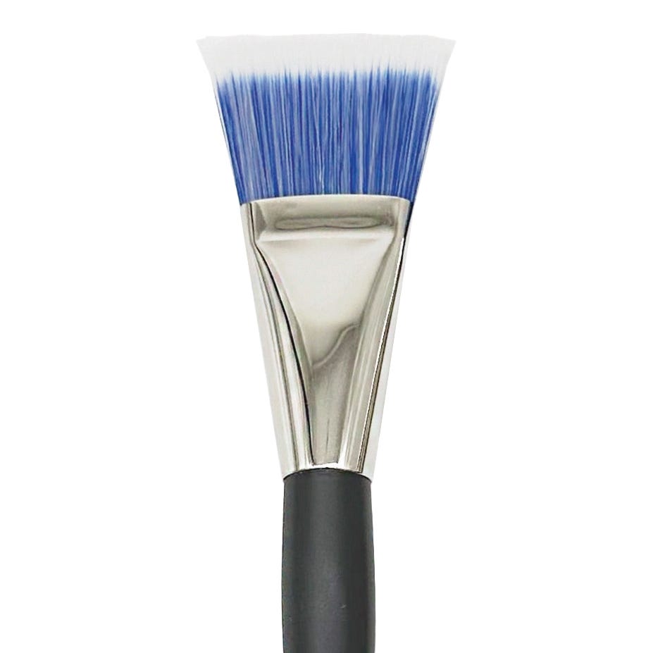 Dynasty Blue Ice Synthetic Flat Brushes