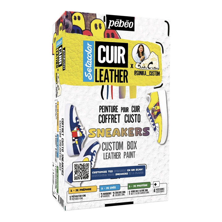 Pebeo Setacolor Leather Sneaker Custom Box Set