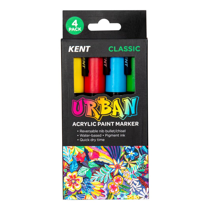 Kent Urban Paint Marker 6mm Nib Classic Sets
