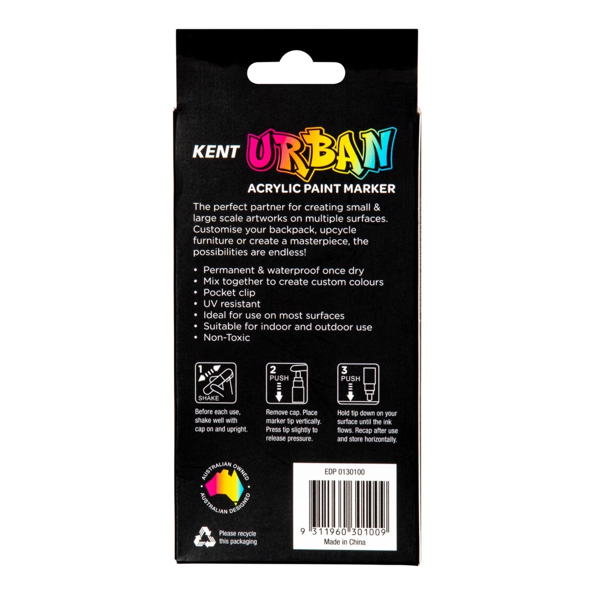 Kent Urban Paint Marker 6mm Nib Fluoro Set