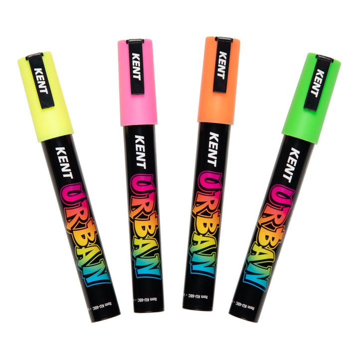 Kent Urban Paint Marker 6mm Nib Fluoro Set