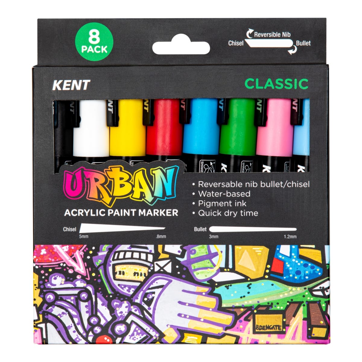 Kent Urban Paint Marker 6mm Nib Classic Sets