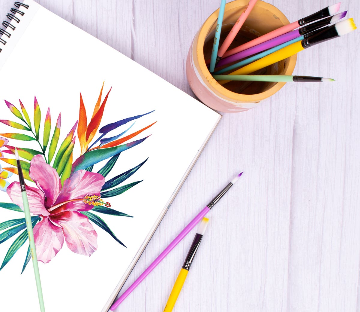 Byron Pastel Synthetic Brush Set 10