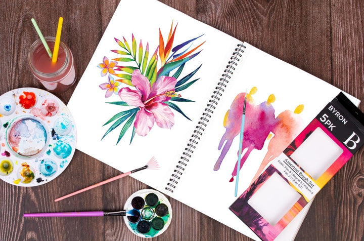 Byron Pastel Synthetic Brush Sets of 5